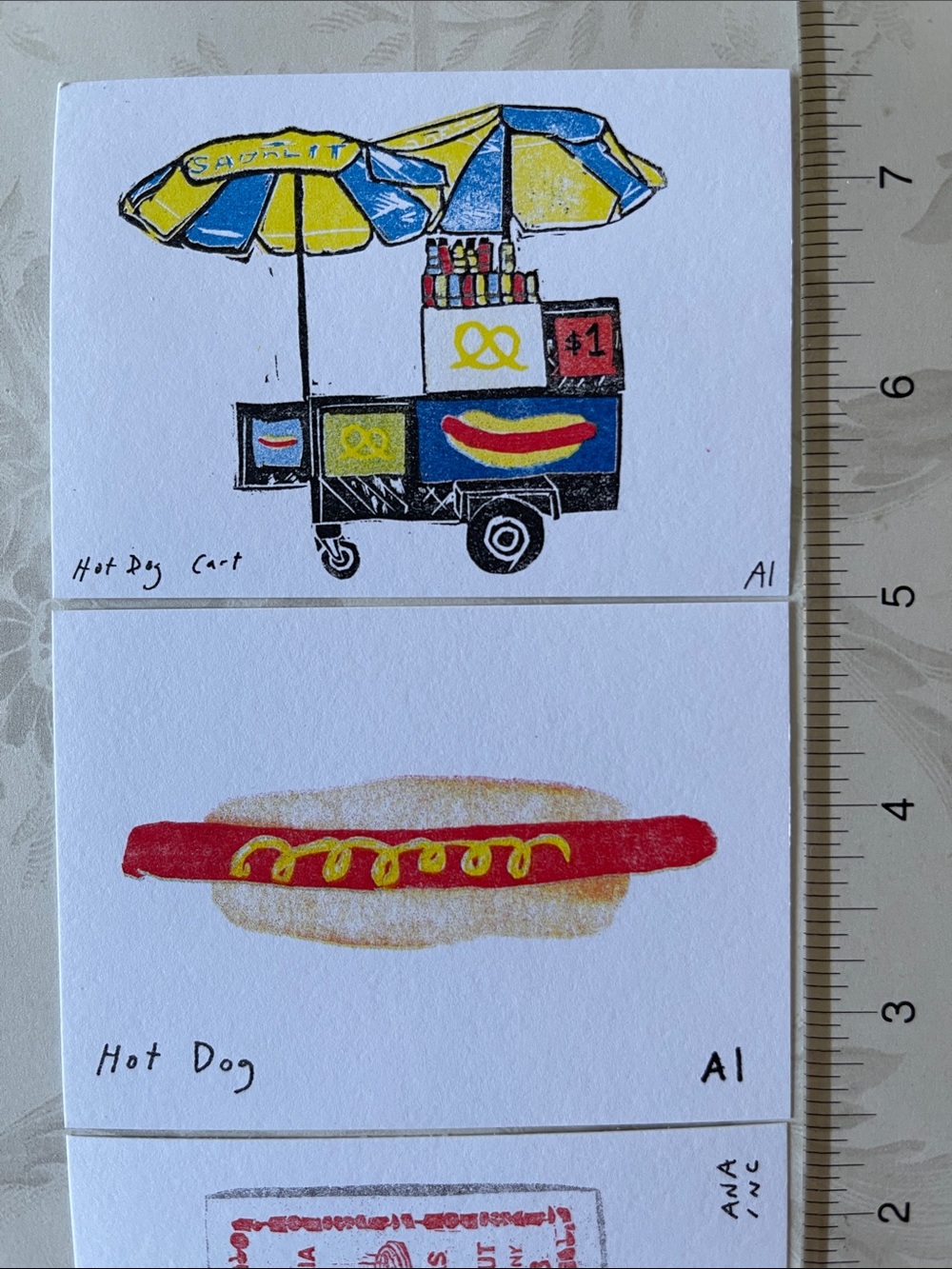 Anastasia Inciardi Pizza Box, Hot Dog Cart & Hot Dog Mini Prints - Picture 3 of 5